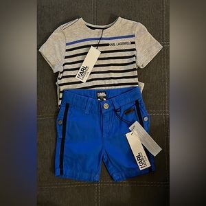 Karl Lagerfeld KIDS t-shirt and shorts from the New York City Store Brand New